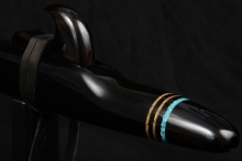 Nigerian Ebony Native American Flute, Minor, Mid F#-4, #F39G